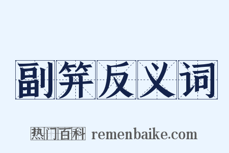 副笄反义词是什么意思的图片